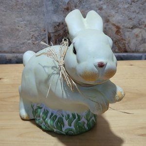 VTG Leaping Bunny Rabbit Figurine Easter Decor